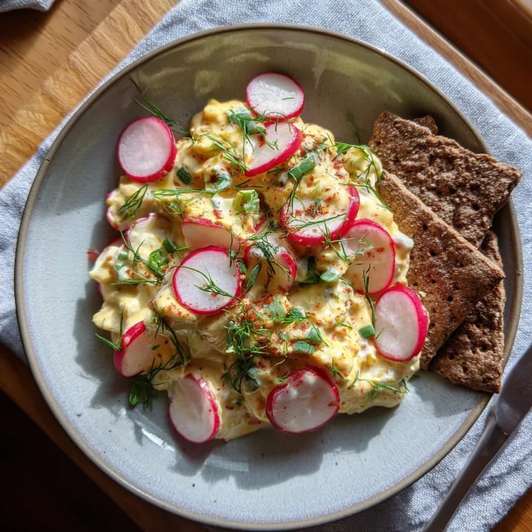 Ein Plate mit Obatzda, Radis und Biscuits de Seigle.