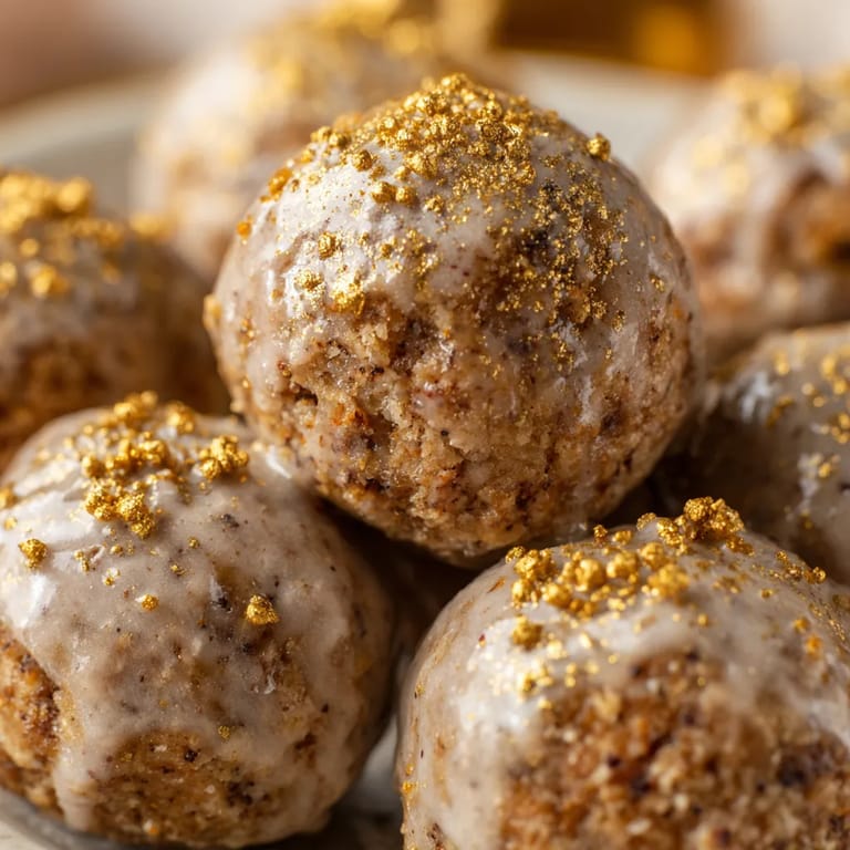 Eine Gruppe von Lebkuchen-Häppchen mit Orangen-Zimtglasur.
