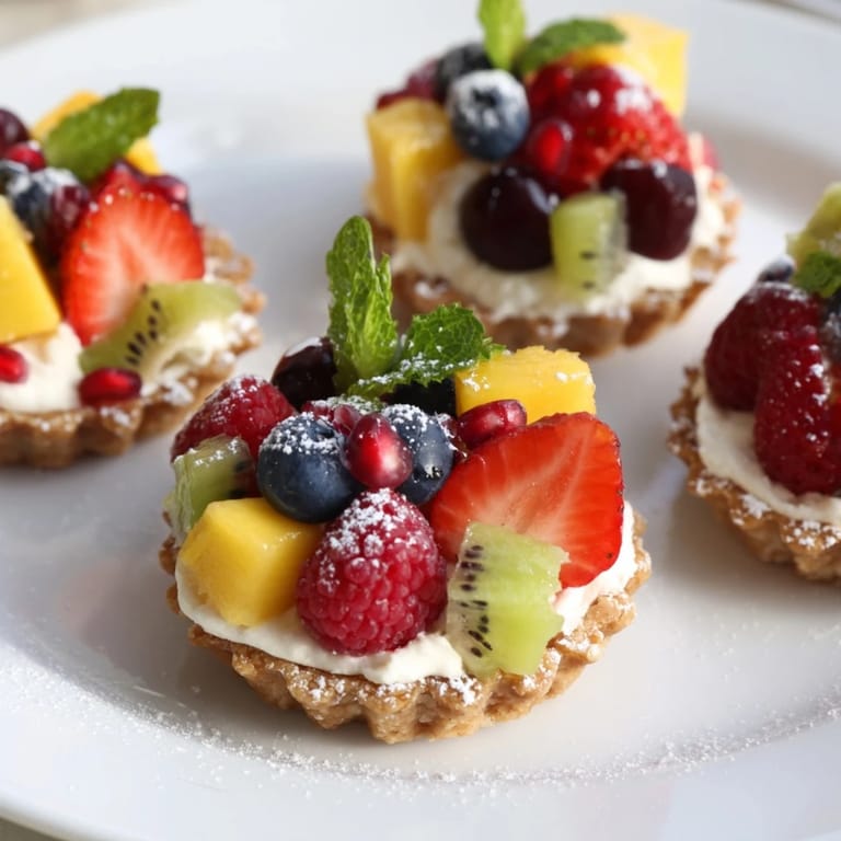 Elegant heart shaped fruit tart board, a delicious dessert perfect for sharing.