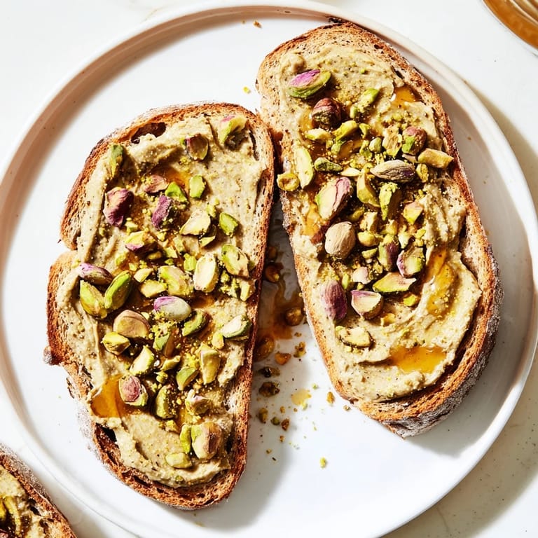 Here are the 3 ALT image texts for Pistachio Butter Toast: