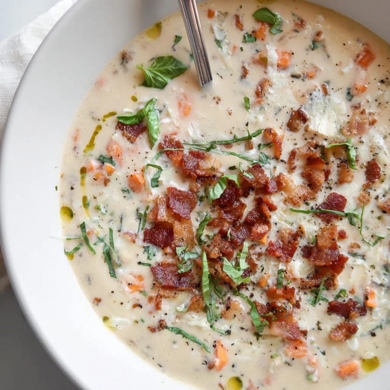 Mundartliche cremige Tuscan White Bean Soup angerichtet mit Parmesan und knusprigem Brot zum Eintauchen.