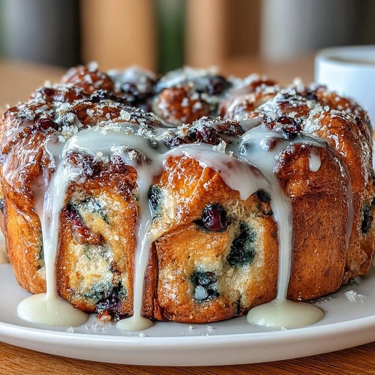 2. Fluffiges Sauerteigbrot mit frischen Heidelbeeren und Zitronenzucker, perfekt zum Teilen