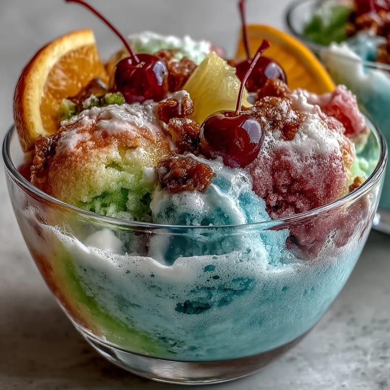 Frische Abschluss-Bowle mit Sherbet und Sprite, perfekt für Partys